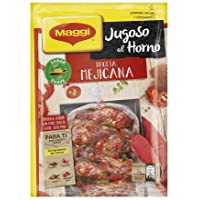 Los mejores  - Maggi Jugoso al Horno Receta Mejicana - 1 Bolsa para Horno con Condimentos - Pack de 8x40g